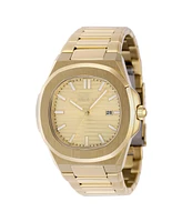 Invicta Men's 48520 Speedway Quartz 3 Hand Gold Dial Watch