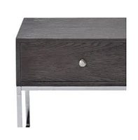 Contemporary End Table with Storage Drawer – Engineered Wood Build