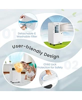 32 Pints Dehumidifier with Sleep Mode and 24H Timer for Home Basement