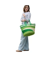 Hand Woven Sisal Market Bag with Strap Handles