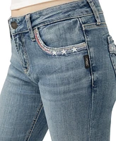 Silver Jeans Co. Women's Elyse Mid Rise Comfort Fit Capri