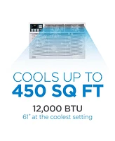 Black+Decker Window Air Conditioner 12,000 Btu, Ac Window Unit Cools Up to 450 Square Feet, Window Ac Unit with Remote Control, 3 Cooling Speeds and F