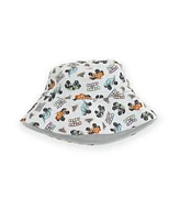 Monster Jam Toddler Boys Romper and Bucket Sun Hat Outfit Set
