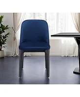 Upholstered Velvet Side Chair – Contemporary Metal Frame Design