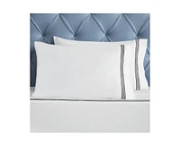 Superior Brandon Cotton Three-Line Embroidered Deep Pocket Bed Sheet Set