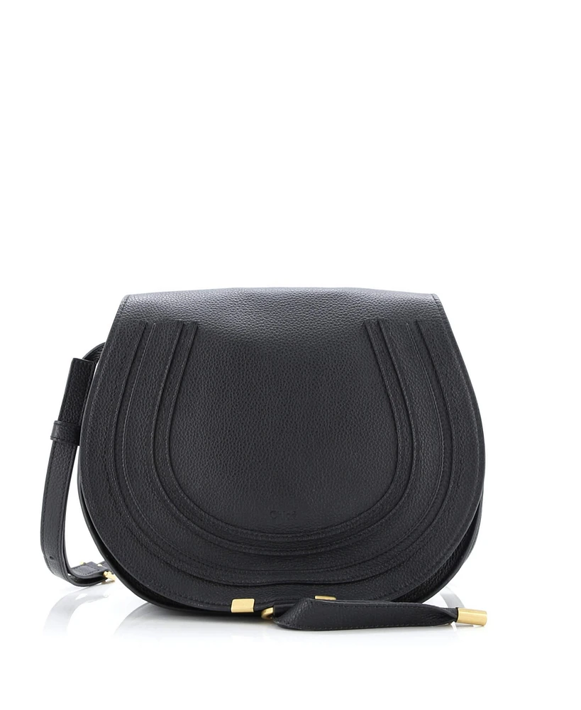 Pre-Owned Chloe Medium Marcie Saddle Bag Leather