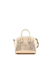 Pre-Owned Givenchy Mini Antigona Bag Embossed Leather