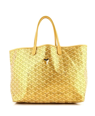 Pre-Owned Goyard Pm Saint Louis Tote Precious Metals Coated Canvas