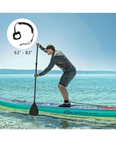 10 Feet Inflatable Stand Up Paddle Board with Backpack Leash Aluminum Paddle-l