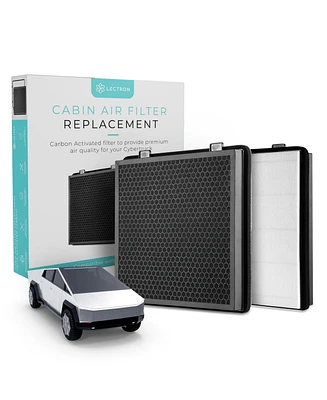 Lectron Cabin Air Filter Replacement Compatible with Tesla Cybertruck - H13 Hepa Filter with Activated Carbon (1-Pack)
