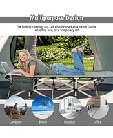 Wide Foldable Camping Cot with Carry Bag