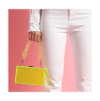 Women's Illumine Transparent Green Mini Bag