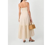 WeWoreWhat Women's Ruffle Flare Midi Dress