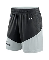 Men's Nike Black, Silver Las Vegas Raiders Sideline Primary Lockup Performance Shorts