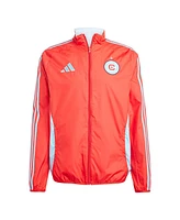 Adidas Men's Red/Light Blue Chicago Fire 2025 Anthem Reversible Full-Zip Jacket