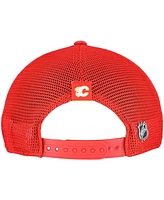Fanatics Women's Red Calgary Flames Authentic Pro Adjustable Trucker Hat