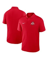 Nike Men's Scarlet Ohio State Buckeyes Primetime Victory Primary Logo Performance Polo Shirt