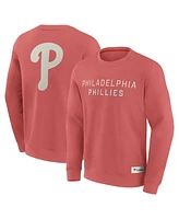 Fanatics Men's Red Philadelphia Phillies Elements Future Ground Lettering Pullover Sweatshirt