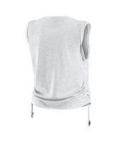 Wear by Erin Andrews Women's Heather Gray Los Angeles Dodgers Cinched Tank Top