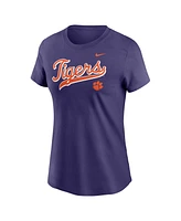 Nike Women's Purple Clemson Tigers Local Script T-Shirt
