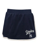 Outerstuff Big Girls 2-Piece Navy New York Yankees Base Trainer Johnny Polo and Skort Set