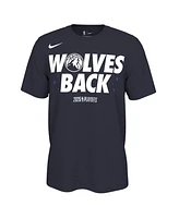 Nike Men's and Women's Navy Minnesota Timberwolves 2025 Nba Playoffs On-Court Mantra T-Shirt