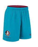 Nike Men's Garnet/Turquoise Florida State Seminoles 2025 Sideline Reversible Performance Shorts