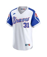 Nike Men's Greg Maddux White Atlanta Braves Throwback Cooperstown Collection Limited Jersey