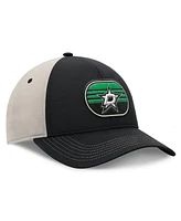 Fanatics Men's Black/Gray Dallas Stars 2025 Stanley Cup Playoffs Locker Room Trucker Adjustable Hat