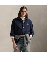 Polo Ralph Lauren Men's and Women's Navy Yankees Oxford Shirt
