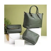 Women's Daphne Green Handbag Set