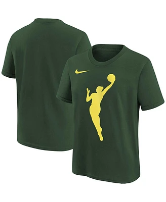 Nike Men's and Women's Hunter Green Wnba Logo Woman T-Shirt