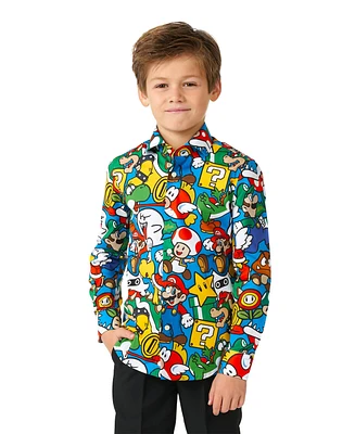 OppoSuits Toddler and Little Boys Super Mario Licensed Nintendo Shirt