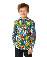OppoSuits Toddler and Little Boys Super Mario Licensed Nintendo Shirt