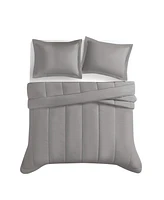 Brooklyn Loom Oversized Cotton Percale 3-Pc. Comforter Set