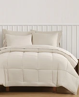 Truly Soft Green Solid 3-Pc. Comforter Set