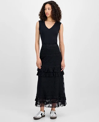 And Now This Women's Lace Tiered Maxi Skirt, Exclusively at Macy's