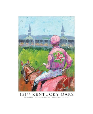 Dye Hard Supply Kentucky Derby 151 Kentucky Oaks 24" x 36" Signed Numbered Authenticated Poster