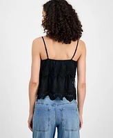 And Now This Women's Lace Cotton Tiered Camisole, Exclusively at Macy's