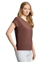 Jones New York Women's Crewneck Short-Sleeve Top