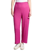 Jones New York Womens Textured High Rise Wide Leg Pants Xs Pxl