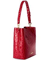 Brahmin Celina Vanderbilt Small Leather Bucket Bag