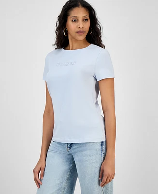 Guess Women's Briana-Short Sleeve Logo T-Shirt
