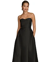 Donna Karan New York Women's Sweetheart-Neck Pleated Gown