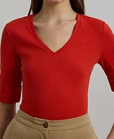 Lauren Ralph Elbow-Sleeve Top