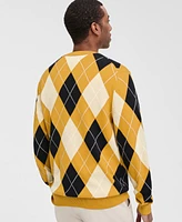 Club Room Men's Argyle Crewneck Sweater, Exclusively at Macy's