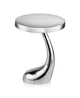 Polished Aluminum Round Table – Compact and Durable Design