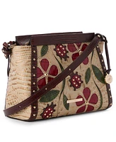 Brahmin Hillary Sandstorm Ladybird Extra Large Leather Crossbody Bag