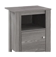 Modern Wood End Table with Bottom Shelf – Space-Saving Design