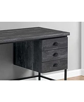 Modern Computer Desk with 3 Storage Drawers and Spacious Work Surface